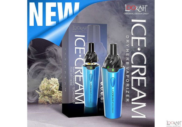 Lookah Ice Cream 950mah Dry Hero Vaporizer Black Lava Vape