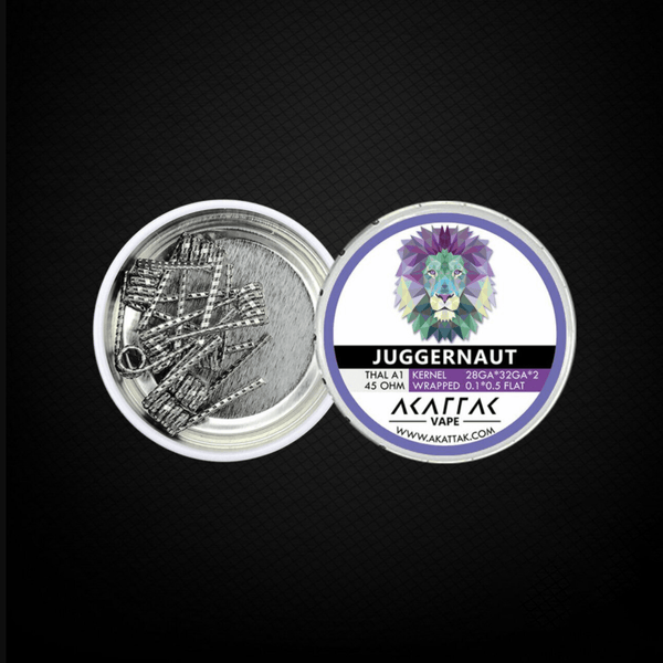 Akattak Pre-Built 20 Piece Kanthal A1 Coils Black Lava Vape